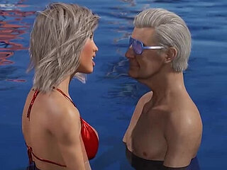 Tacos: Cuck Watches His Wife Giving Pussy to an Old Chap and Deepthroating His Cock by the Pool - Episode 90