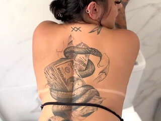 I Took My Neighbor to the Hotel Bathroom and Showed Her My Toy