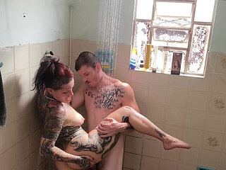 Fucking the Ass in the Shower