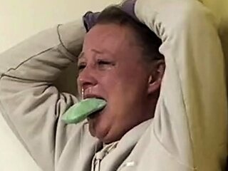 Naughty mouth swabbed out with soap