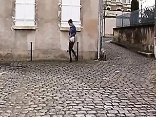 French amateur slut tied and fucked hard by horny domina with big strapon