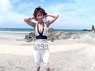 Anorexic Japanese Mature Gilf Give Stranger Boy A Pov Blowjob At Beach Before Get Intense Orgasm In Full Uncensored Jav Porn