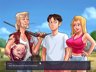 Summertime saga - Miss dewitt gave me a blowjob.