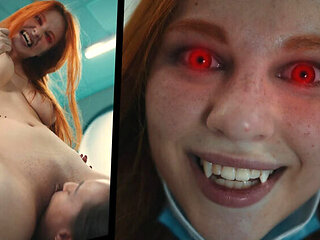 18 Year Old Redhead Vampire Hypnotizes Josephine Jackson For Lesbian Sex