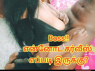 Lady staff make her boss happy via nice cock sucking for her appraisal and ended up with hardcore sex with real moaning