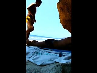 Twink's Bareback Fun on the Beach
