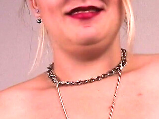 Horny Blonde Goth Nikky Knight