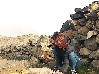 Petite Spanish Amateur Magia Rosa Outdoor Blowjob Cum in Mouth Lanzarote HD