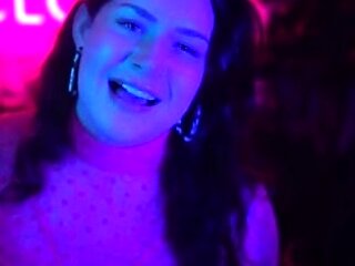 Cute curly brunette solo webcam masturbation