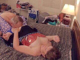 Granny USA: My Patriotic Stick &amp_ Lick Orgasms