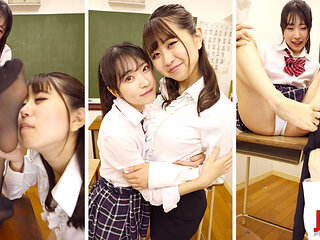 Naughty Classroom Roleplay Week-old Nylons in Her Face, Stinky Toes in Her Mouth -hikaru Minazuki and Sakura Hoshina