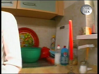 Bitch makes him hard with her naked body