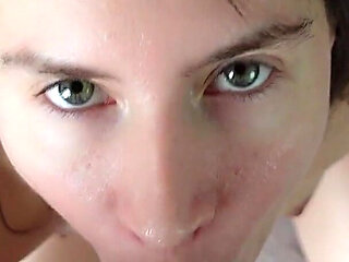 I Wish Every Blowjob Ended with Huge Cumshot on My Little Face Like This One