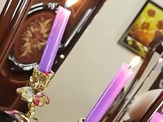 Satanic Witch Summons Satan Through a Mirror Portal