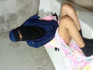 Hijabi girl was fucked in doggy style
