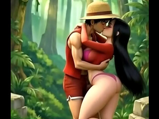 Fodendo a Boa Hancock na floresta hentai one piece