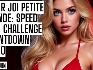 ASMR JOI Petite Blonde: Speed Cum Challenge Countdown Audio Porn HFO