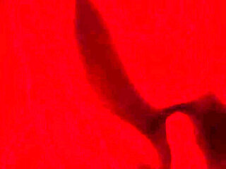 Oily Masturbation in Red Monochrome