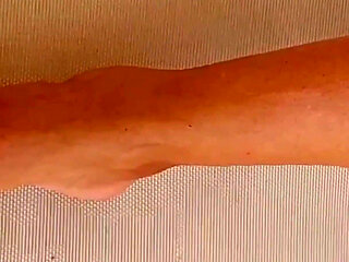 Amateur Blonde Wife Enjoys Footjob