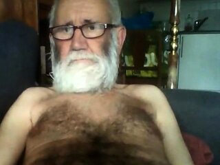 Grandpa Stroking on Webcam
