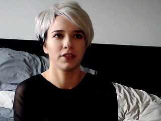 Busty amateur blonde solo