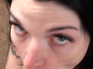 Jess B Is Giving Logan a POV Blowjob