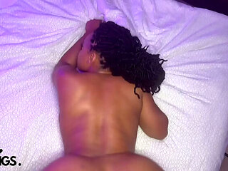 Nyny Lew Doggystyle with Big Booty Ebony Ass Clapping