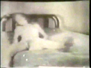 Hot Blonde MILF Sucks and Fucks a Big Vintage Cock (black and White Porn)