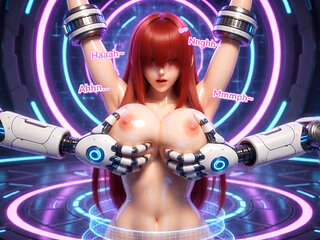 Shermie Kof Bondage Arena - Robotic Restraints & Intense Solo Orgasm