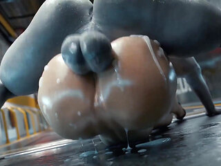 Serge3dx Intense Rough Sex: Hot Slut Gets Fucked, Deepthroat Gagging, Ass Pounded and Swallows Every Drop of Cum