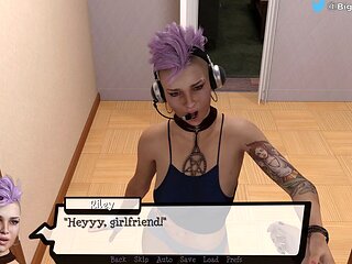 Petite teen gives a detailed guide on sex games while sucking cock