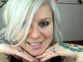 Curvy Blonde Solo BDSM Worship