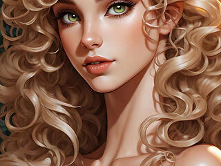 Lustrender Comic Style Nude Elf Girl Slideshow - Sexy Ai Fantasy Elf Pussy & Tits
