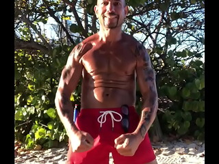 THE MARTIAL ARTIST BEACH BODY TAN FIT JACKED PORNSTAR MAXXX LOADZ