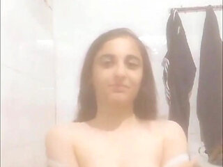 My Czn Having Fun in Bathroom on Video Call