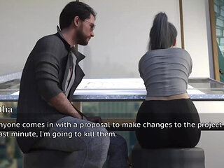 The Stepmother Gave Her Stepson a Gentle Kiss on the Cheek