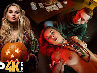 Halloween Witch Ritual Turns Into Hot Creampie with Vanessa Leone - Full HD POV Czech Sex