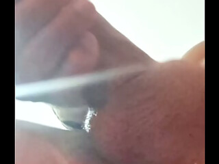 I love playing with my huge cock until I cum.