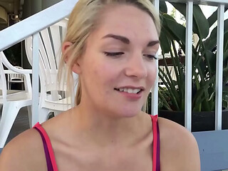 Facials look so good on blonde teens! SURF'_S UP!