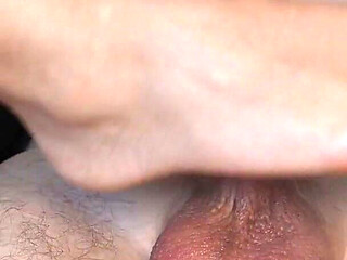 Sensual Footjob with Size Eu 32 Us 1.5 Feet