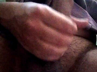 Wearing my huge bra and jerking my dick inside
