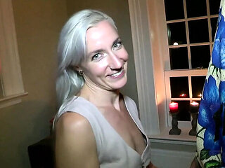 Blonde MILF Amateur Slut Gets Hardcore Creampie From Massive Cock