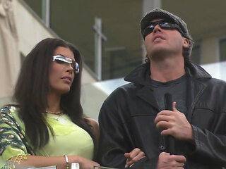 Hot milf with big boobs rides a big solid cock