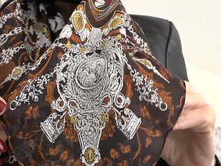 Beautiful Silk Headscarves Fashion Show, JOI, Lady Victoria Valente