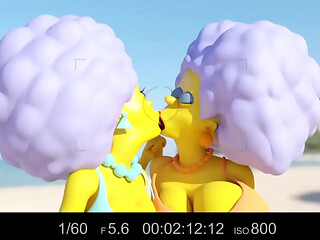 Simpson lesbian kiss