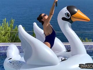 Watch Enormous floats pool story - Ewa Sonnet, Pool, Float Porn