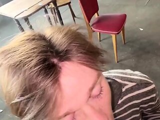 Blowjob in an abandoned house  Charlescrv and Yanisex