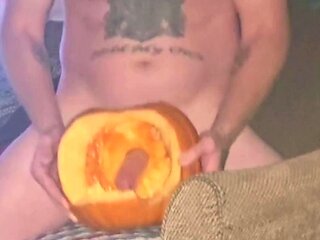 Upclose PUMPKIN FUCK, She Sucked My Cock and Then Wanted Me