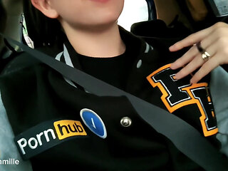 Uber Driver Doesn't Believe I'm a Model, so I Masturbate for Him