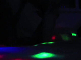 Romantic Couple Almost Break Bed and Camera in Sex Party